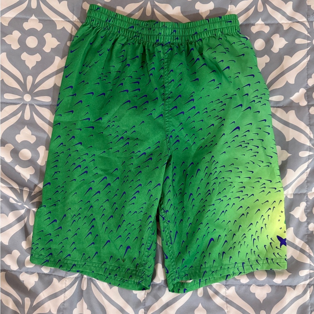 Nike Green and Blue Swim Trunks for Ultimate Comfort